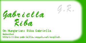 gabriella riba business card